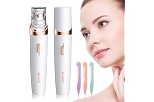 bubbacare Epilator, Facial Epilator Remover for Women 2 in 1, Cordless Mini Electric Facial Hair Remover with LED Light, Hair Removal Device for Face, Armpit, Leg, Arms, Bikini