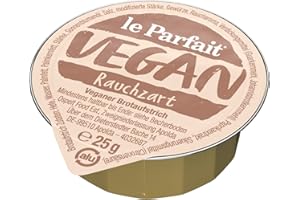 Le Parfait Rauchzart, Veganer Brotaufstrich Herzhaft Cremig und Pflanzlich, o.k.A., 1 Karton (120 x 25g)