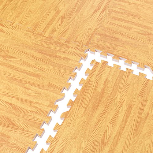 Schutzmatten 60 x 60 cm, Mattenstärke: 10-25mm Puzzlematte Sportmatte Unterlegmatte Gymnastikmatte Fitnessmatten Bodenschutz für Therapiezentren, Bodybuilding, Sportgeräte - 4