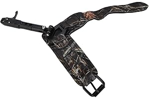 CHICIRIS Déclencheur de Dégagement d'arc à Poulies, Accessoire de Tir à l'arc Léger pour Améliorer la Précision de l'aide au Dégagement de l'arc Tige de Poignet Réglable pour le Tir en Extérieur (Camouflage)