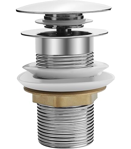 Ben Fixed set (voor 1 afvoer) met niet-afsluitbare wastafelplug in geborsteld koper en plat meubelsifon 5/4 Ben Fixed set (voor 1 afvoer) met niet-afsluitbare wastafelplug in geborsteld koper en plat meubelsifon 5/4