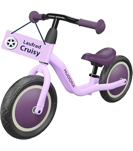 HUDORA Laufrad Up 12,5 Zoll - Leichtes Lauflernrad ab 2 Jahren - Gleichgewichtsrad mit hoher Kippstabilität - Lauflernspielzeug für Kinder von 90-105 cm - Kinderspielzeug mit 2 Rädern
