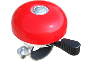 Greallthy Timbre de Bicicleta Retro y Robusto, Ruidoso para Bicicleta, Bonito Color, Resistente a la corrosión e Impermeable para manillares de 22,2 a 28,6 mm.