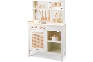WOET New Classic Toys Cocina de Madera para Jugar - Ratán