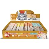 Wanpy Karışık 4 Lezzet 100'L&uuml; Krema Kedi &Ouml;d&uuml;l&uuml; 100 * 14 Gr Kedi Maması