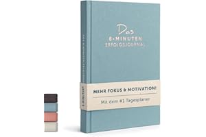 ‎URBESTSELF 6-Minuten Tagebuch Erfolgsjournal - Der #1 Tagesplaner für mehr Motivation & Erfolg - Undatiertes Journal Buch - Mit Journaling gelassener & fokussierter Ziele erreichen