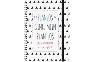 Schülerkalender Planlos 2024/2025: mit 12-monat.-Kalendarium von August 2024 bis Juli 2025. Pro Woche 2 Seiten mit viel Platz für Notizen. Format 14,8 x 21 cm