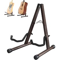 Gitarrenständer Aus Holz Mit Gummischutz – Abnehmbar, Tragbar Für Akustik-, E-Gitarre, Bass & Mehr
