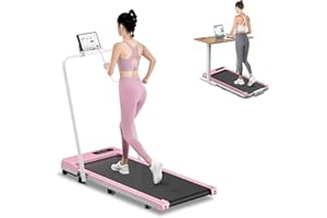 HOME FITNESS CODE Tapis roulant salvaspazio, 2.5HP, Schermo LCD ad alta definizione, 2 metodi di controllo, Walking pad mini, Carico massimo di 120 kg, Tapis roulant elettrico