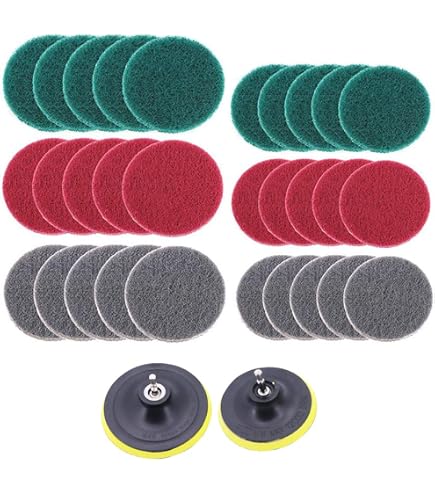 Lot De 5 Éponges à Récurer Double Face | 10x20 Cm, Nylon | Pour Cuisine, Salle De Bain