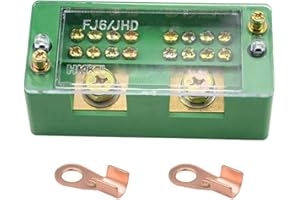 WMYCONGCONG 660V 30A Einphasen-2-Einlass 8-Auslass Messdose Anschlussstromverteilungsklemmenblock (2 Einlass 8-Auslass)