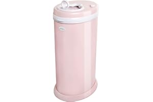 ‎UBBI Ubbi Steel Odor Locking Nappy Disposal Bin, No Special Bag Required Money Saving, Awards-Winning, Modern Design Registry Must-Have Diaper Pail, Blush Pink, 1 stück (1er Pack)