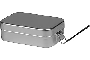 Trangia Large Aluminium Mess Tin with Handle - 200x130x70 mm for Camping, Hiking, Backpacking, Fishing