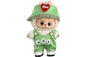 Xiujuers Bekleidung für 17cm Labubu Plüsch, Kuscheltier Kleidung Outfit nur Bekleidungs zubehör für 17cm Labubu Plush Pullover Hoodie Bekleidung DIY Kinder Geschenke (C)