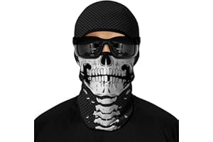 Cody Lundin Sturmhaube Vollgesichtsmaske Cool Sonnenschutz Abdeckung Maske Langer Hals Atmungsaktiv Ski Motorrad Maske für Männer Frauen Halloween Cosplay Outdoor Sport Radfahren Wandern