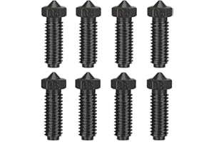 Cavabien 8pcs Multi Size Hardened Steel Nozzles, for Kobra 2 Pro, Kobra 2 Neo, Kobra 2 Plus, Kobra 2 Max, Kobra 2 3D Printer 0.4/0.6/0.8mm