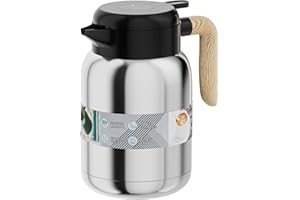 Thermal Coffee Carafe Jugs,UYOTBKEUB 1.5L Stainless Steel Insulated Coffee and Tea Pot, Coffee Warmer Drink Dispenser - Touch to Display Temperature
