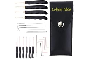 Loboo Idea Kit estrattore per chiavi rotte da 20 pezzi, strumento per estrarre il deposito di casa, ganci di rimozione, spillone, set di estrattore per chiavi rotte