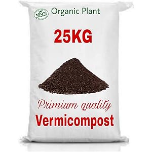 ORGANIC PLANT Primium Quality Vermicompost for Plants (25kg)