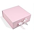 RBS - Rigid Box Sivakasi Medium Gift Boxes For Packaging (26 X 26 X 10Cm) Readymade Gift Boxes For Presents (1 Pack) Empty Gift Hamper Box Hold Upto 8 Kg Multipurpose Box For Gift Valentine Box (Pink)