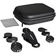 Amazon Basics 3 in 1 Mobile Camera Lens Kit | Super Wide Angle Lens | 198 Fisheye |15X Macro Lens