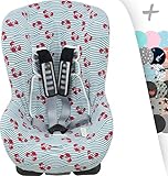 Detalles: material de algodón, con tratamientos aptos para uso infantil / asientos de coche Gr. 1+ Maxi Cosi,Romer, Britax, Concord, Chicco