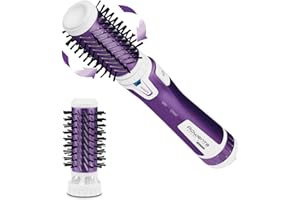 Rowenta CF9530 Brush Activ Volume&Shine Spazzola Rotante e Asciugante per Volume, 1000 W, per Capelli Corti e Lunghi, Styler con 2 Spazzole in Ceramica, Doppio Generatore di Ioni per Capelli Lucenti