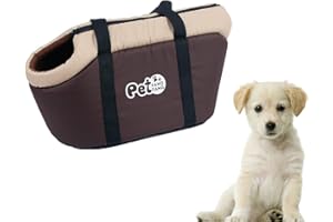 ITODA Head-out Cat Dog Carrier Handbag Winter Warm Soft Pet Carrier Portable Travel Shoulder Bag Pet Travel Shopping Bag Carrier Purse with Removable Cushion for Puppy Small Dogs Cats