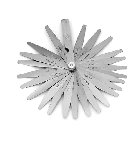 thumbnail image 2 of Rannb Plastic Feeler Gauge 0.05mm To 2mm Metric Gap Measuring Tool 19 Leaf 2 of 9