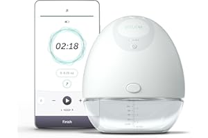 Elvie Pump Sacaleches Eléctrico Portátil Individual (conchas 21/24mm incluidas) - Silencioso, Manos Libres - Fácil de Limpiar y Transportar - Control via App - Sin Cables