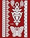 Set Of 2 - Flash White Lace Henna Tattoos set white Hand Fingers temporary Tattoo W299+305