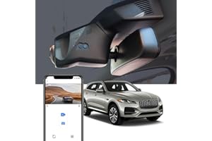 Fitcamx Dashcam 4K Pasuje do Jaguara F-Pace 2017 2018 2019 2020 2021 2022 2023 S P400 (Model 6053/X761), OEM kamera samochodowa UHD 2160P wideo WiFi, nagrywanie pętli, czujnik G, łatwy w użyciu, karta 64GB
