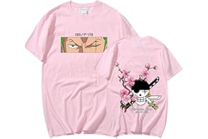 Sybnwnwm T-shirt une pièce Zoro mignon, décontracté, léger et col ras du cou