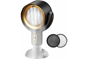 YXTHOGNYX Mini Portable Range Hood - 2-Speed Adjustable, Removable & Washable Filter, Wireless Desktop Smoke Extractor for Indoor BBQ, Hot Pot, Camping & Smoking (gold)