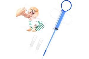 BIVOFU Tablette Feeder, Tabletteneingeber Katze Medikamenten Feeder Spritze, Einfache Verabreichung Für Katzen und kleine Hunde, Schützt Zähne und Zahnfleisch, Bleu