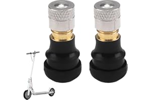FANXAOLNES alvola Tubeless per Monopattino Ninebot Max G30, Xiaomi M365 PRO 2 e Altri Modelli - Kit di 2 Valvole con Adattatore, Forte durata e alta sicurezza