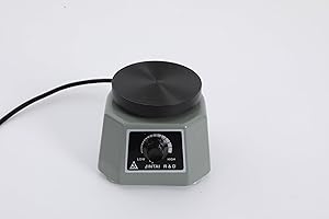 CHERIPOLI 100W 4'' Gipsrüttler Dentallabor Dentalrüttler, Elektrischer Oszillator, Dental Runder Shaker Lab Ausrüstung, Geschwindigkeit Dentallaborgeräte (Grau)