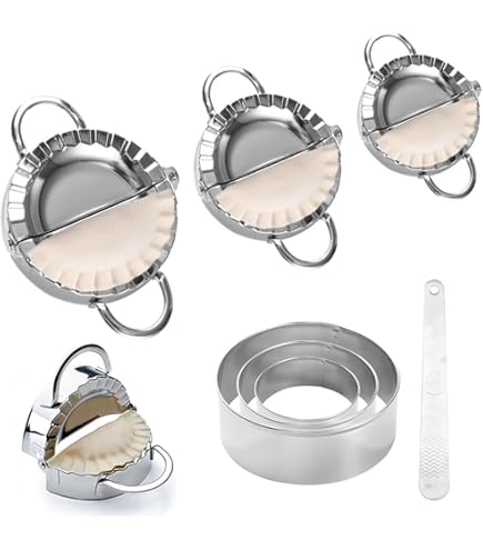 Set 7 Pezzi Per Fare Ravioli - Stampo Dumpling In Acciaio Inox Per Cucina Domestica E Negozi
