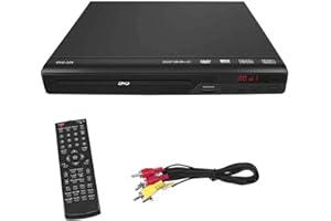 Lecteur DVD pour TV, lecteur CD/DVD avec télécommande et câble AV, lecteur CD HD 1080p