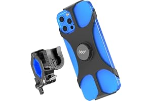 ARFNKIM Cykeltelefonhållare Ultimate Anti-Shake] Universal justerbar avtagbar motorcykel telefonfäste, 360° roterbar cykel te