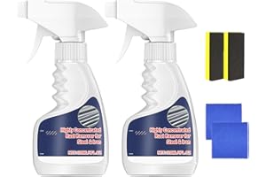 Dissolvant de rouille en métal robuste, dérouillé hautement concentré, puissant dérouilleur métallique très efficace, pulvérisateur convertisseur antirouille, spray anti-rouille instantané (2PCS)