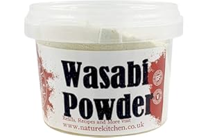 Nature Kitchen Wasabi Powder 60G POT di condimento spezie ed erbe aromatiche, senza glutine e vegane, miscele di cottura per tutti i giorni per marinate, salse, friggere, cuocere o grigliare