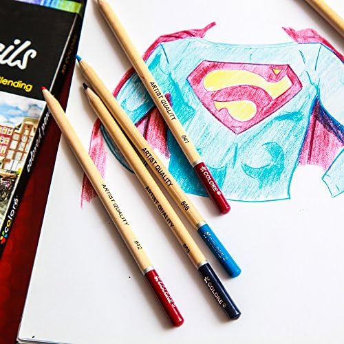 Colore Colored Pencils – 72 Premium Pre-Sharpened Color Pencil Set For Drawing Coloring Books – Great Art School Supplies For Kids & Adults Coloring Pages - 72 Vibrant Colors