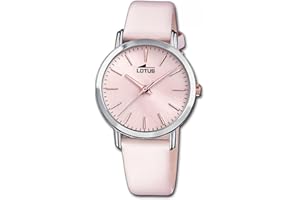 LOTUS Reloj Mujer Analógico de Cuero - Movimiento de Cuarzo - Cristal Mineral de Alta Resistencia - Resistente al Agua 5 ATM - Elegante, Clásico y Vintage 18738 - Minimalist for Her