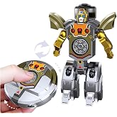 Transformable Fidget Spinner Robot 3+ Hand Spinner Toy (Silver) | 2 in 1 Transformable, Sensory Anti-Stress Figure, Miniature