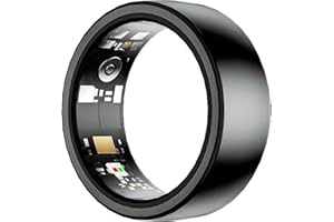 Weehomy - Anillo Inteligente para Hombre y Mujer, Anillo de Salud Impermeable con Seguimiento de frecuencia cardíaca, sueño, podómetro/oxígeno en Sangre, Compatible con iOS y Android