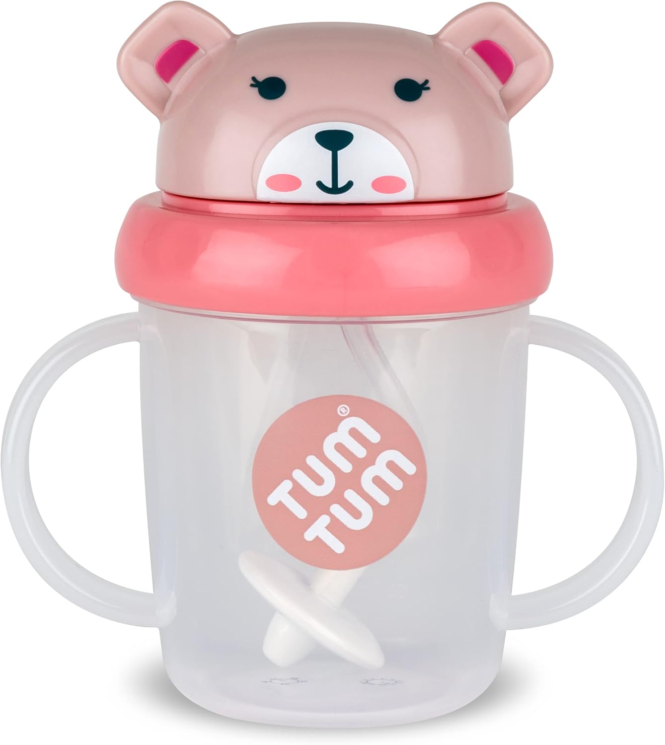 TUM TUM Tippy Up Free Flow Sippy Cup (No Valve), Sippy Cup for Toddlers, 200ml, BPA Free (Betsy Bear S3)