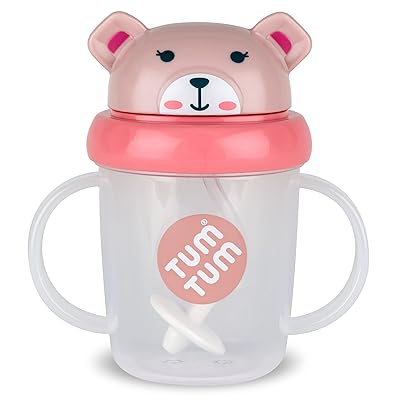 TUM TUM Tippy Up Free Flow Sippy Cup (No Valve), Sippy Cup for Toddlers, 200ml, BPA Free (Betsy...