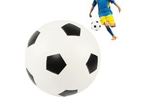 Baoqifong Ballon De Foot Silencieux, Ballon D'entraînement Silencieux sans Bruit, Football Sportif Amusant, Ballon De Football Intérieur Et Extérieur en PVC, pour Adultes Et Enfant, 21 CM