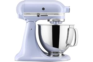 KitchenAid Batidora amasadora - Artisan - Robot de Cocina con Cabezal Inclinable - Amasadora con 3 Accesorios -Batidora de repostería con Bol de Acero Inoxidable - 4,8 L - Lavanda